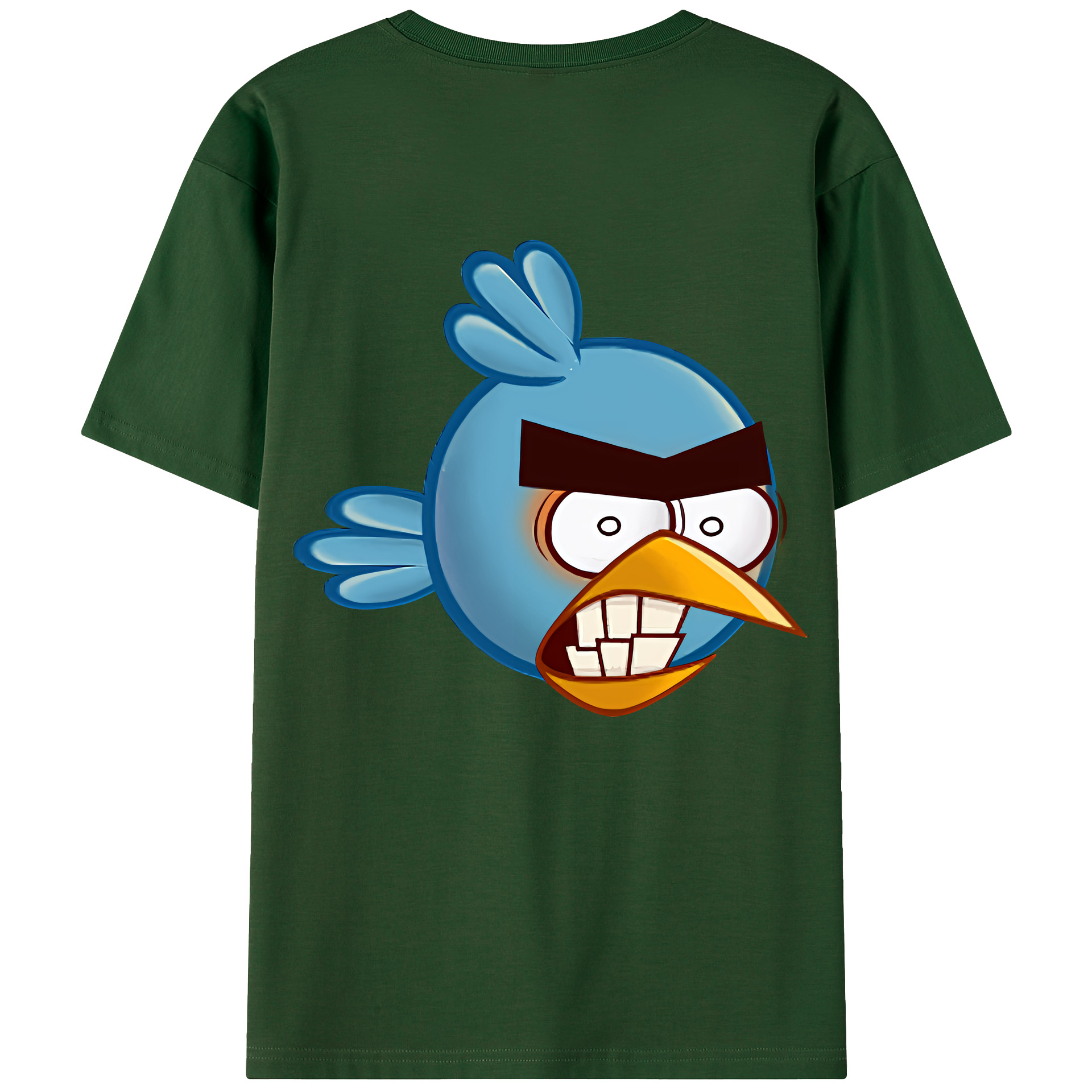 （画像用） Angry Birds アングリーバード 綿100％半袖Tシャツ（背面プリント）